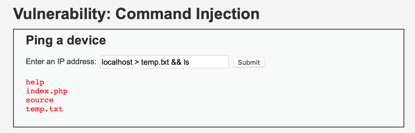Redirect Output